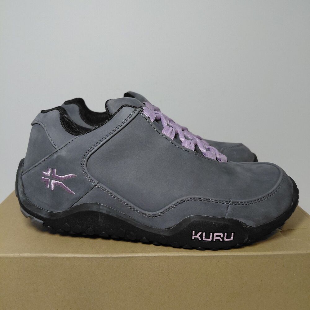 Kuru Chicane Trail Hiking Comfort Sneaker Smoke Gray/Black/Violet Women 6W NWB